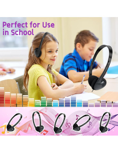 Auriculares con Cable TJZXGUI para Niños y Adultos - Paquete de 24