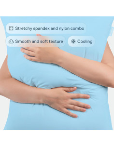 Conjunto 2 Fundas Almohada Refrigerantes Niagara 51x66 cm Azul 2