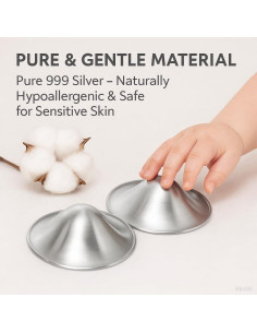 Tazas de Lactancia de Plata 999 para Mamás - Grande 2