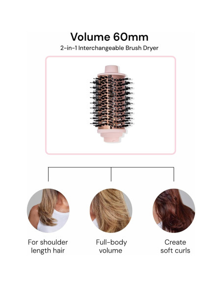 Accesorio Cepillo Secador L'ANGE HAIR Ovalado 60mm Negro