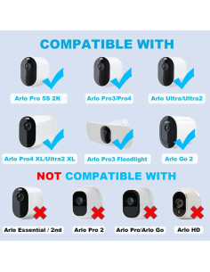 Cargador Solar DIANMU para Cámaras Arlo Pro 3/4/5S 2K - 4m 2