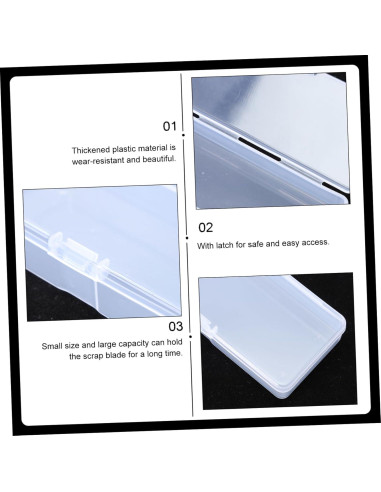 Caja de Cuchillas Desechables Veemoon 10 Piezas Plástico