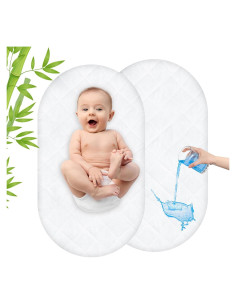 Protector de Colchón Impermeable Asatdd para Cuna Plegable