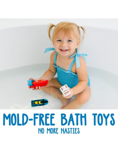 Juguetes de Baño SplashEZ - Barcos Flotantes para Niños - Paquete de 3