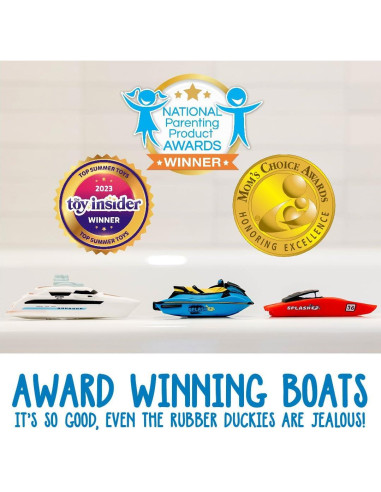 Juguetes de Baño SplashEZ - Barcos Flotantes para Niños - Paquete de 3