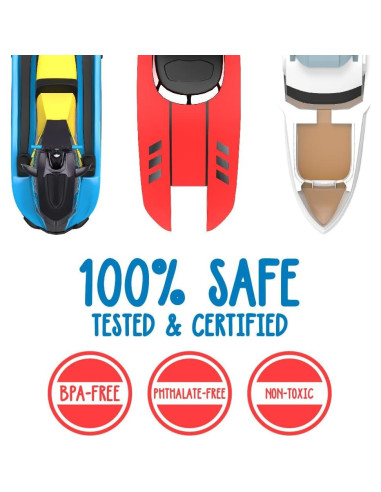 Juguetes de Baño SplashEZ - Barcos Flotantes para Niños - Paquete de 3