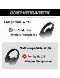 Cubiertas de Silicona Aiivioll para Auriculares Beats Studio Pro 2