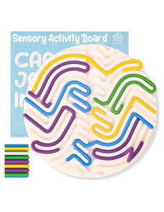 Tablero Sensorial de Silicona Cruleen 18 Cuerdas 16x16cm