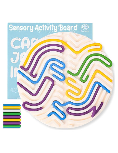 Tablero Sensorial de Silicona Cruleen 18 Cuerdas 16x16cm
