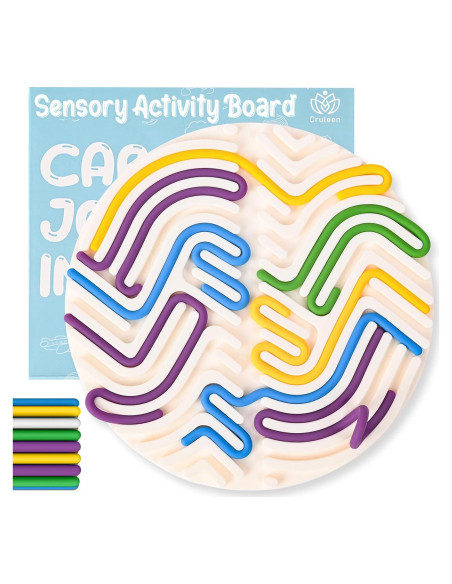 Tablero Sensorial de Silicona Cruleen 18 Cuerdas 16x16cm