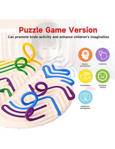 Tablero Sensorial de Silicona Cruleen 18 Cuerdas 16x16cm