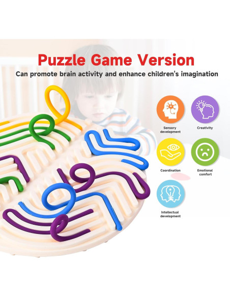 Tablero Sensorial de Silicona Cruleen 18 Cuerdas 16x16cm