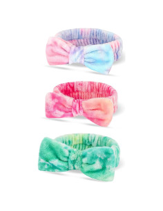 Banda de Cabeza Spa WSYUB - Paquete de 3 Microfibra Talla Única
