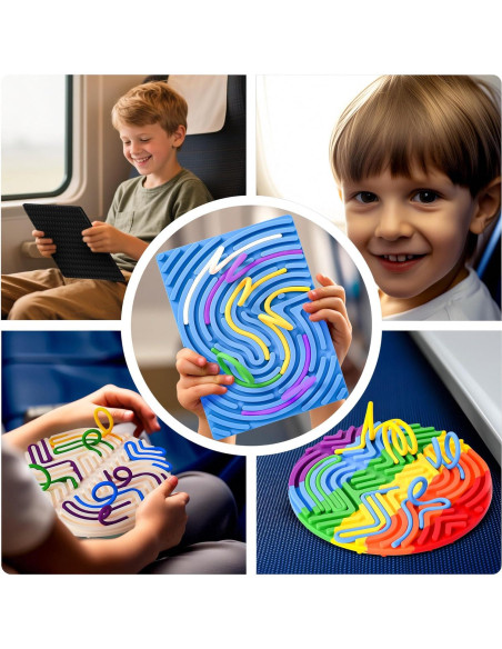 Tablero Sensorial de Silicona Cruleen 18 Cuerdas 16x16cm