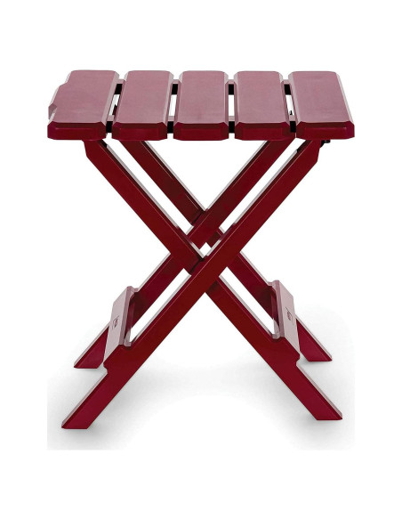Mesa Lateral Plegable Camco 51684 Roja para Exterior 30.48x35.56cm