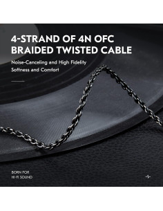 Cable de Monitor In Ear Yinyoo 2 Metros 2 Pines 3.5mm 2