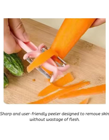 Cortador MultiSlice 7en1 Genérico Rosa - Gadget de Cocina Compacto