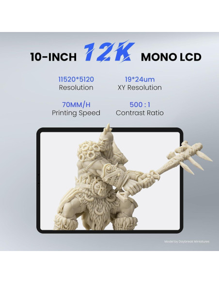 Impresora 3D de Resina ELEGOO Saturn 3 12K 10" LCD Monocromática