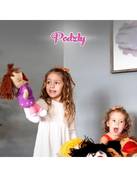 Conjunto de 8 Marionetas de Mano Multiculturales Podzly