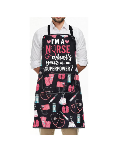 Delantal de Cocina para Enfermera FUSTMW con Bolsillos 73x68cm