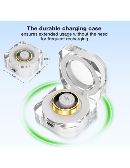 Anillo Inteligente de Salud Oro 8 - Monitoreo Sueño y Frecuencia Cardíaca