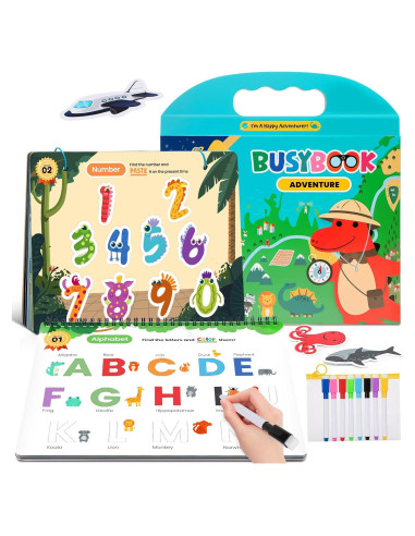 Libro de Actividades Preescolares VUIYA 3-5 Años - Trazado y Escritura