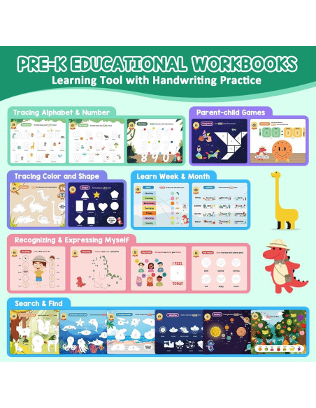 Libro de Actividades Preescolares VUIYA 3-5 Años - Trazado y Escritura