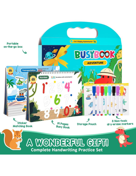 Libro de Actividades Preescolares VUIYA 3-5 Años - Trazado y Escritura