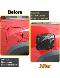 Cubierta de recorte de tapón de combustible CHEAYAR para Toyota Tacoma 2016-2022 2