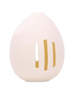 Soporte de Esponja de Maquillaje Silicona Sprigold Blanco Crema