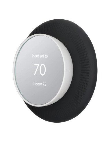 Cubierta de Placa de Pared Poivy para Termostato Nest Negro