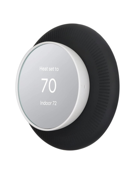 Cubierta de Placa de Pared Poivy para Termostato Nest Negro