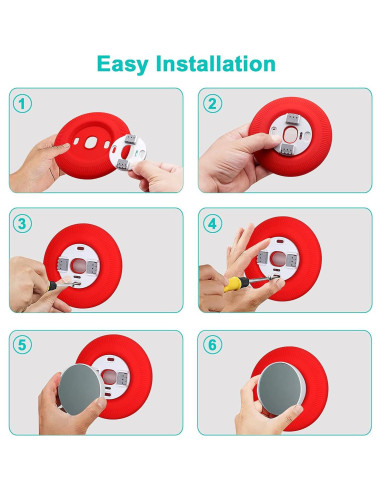 Cubierta de Placa de Pared Poivy para Termostato Nest Negro