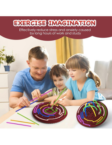 Tablero de Actividad Sensorial FFKWUOT Burdeos 16.3 cm