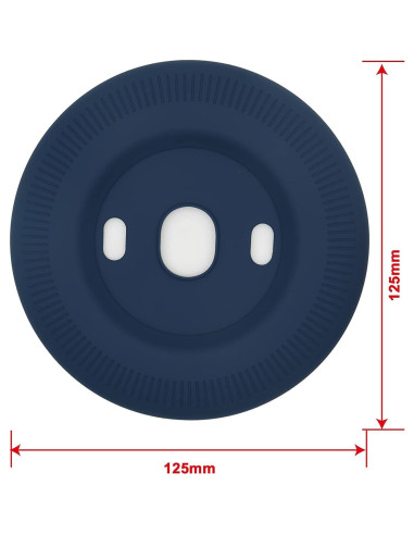 Cubierta de Placa de Pared Poivy para Termostato Nest Negro