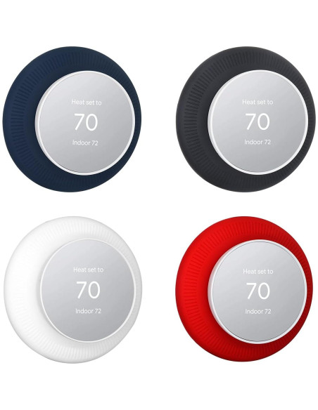 Cubierta de Placa de Pared Poivy para Termostato Nest Negro