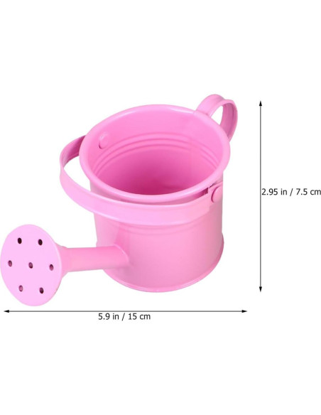 Regaderas de Metal para Niños DOITOOL 2PCS Beige y Rosa