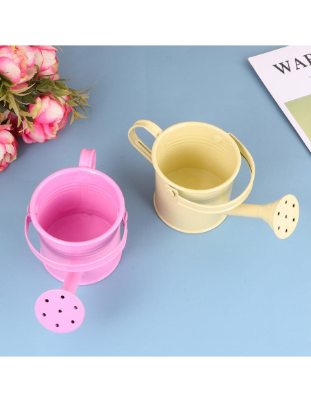 Regaderas de Metal para Niños DOITOOL 2PCS Beige y Rosa