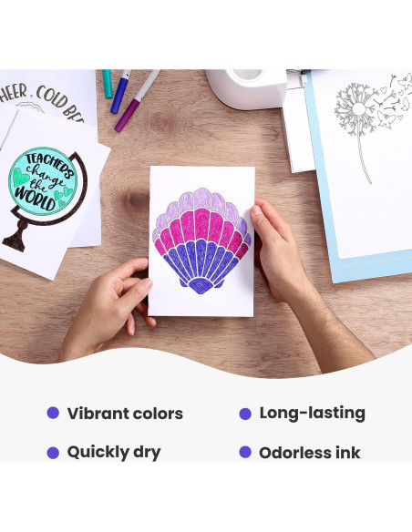 Juego de Plumas de Punta Fina ANDOLAB 0.4mm - 30 Colores