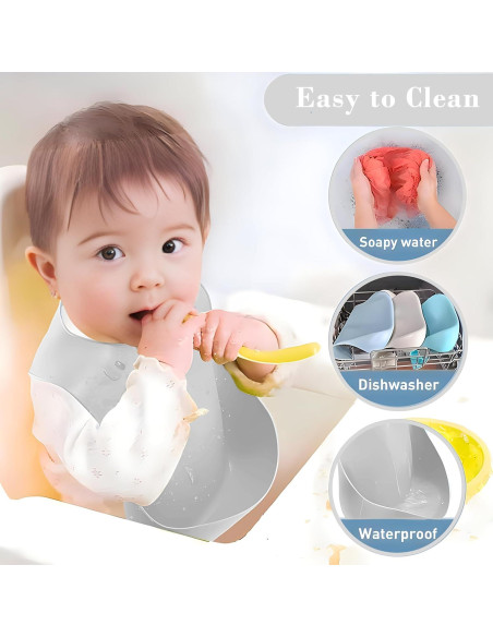 Juego de Alimentación de Silicona MIICASA 12 Piezas para Bebés