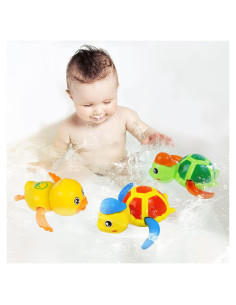 Juguetes de baño Cuterabit - Tortugas y Pato Nadadores