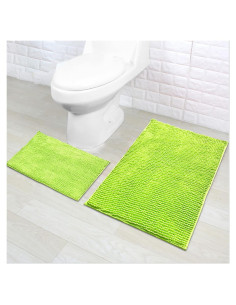 Alfombra de Baño Antideslizante Eanpet Chenille 50x80cm Verde