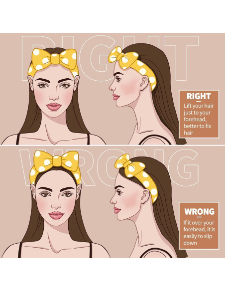 Diademas de Maquillaje Teenitor 5 Piezas Microfibra Colorida