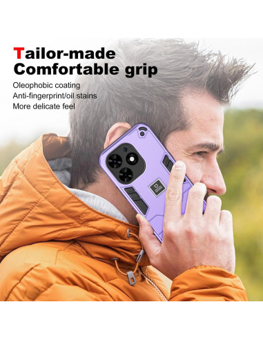 Funda de teléfono Kukoufey para Tecno Spark Go 2024 - TPU+PC 2 en 1