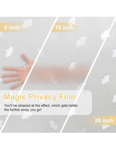 Película de Privacidad para Ventanas OHTMERU 44.5x199.8cm Acacia 2