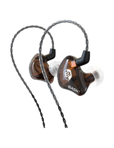 Auriculares In-Ear BASN BC100 Marrón, Duales Dinámicos, Aislamiento