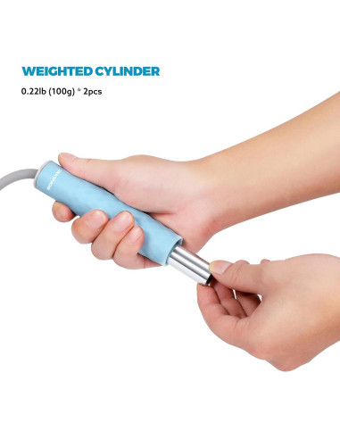 Cuerda de Salto con Peso 1LB BONMIXC Ajustable 3m