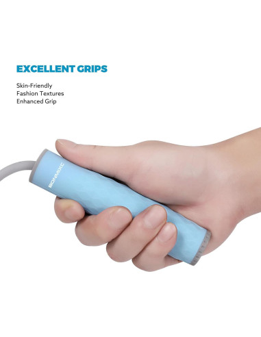 Cuerda de Salto con Peso 1LB BONMIXC Ajustable 3m