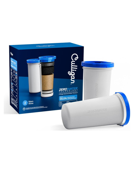 Filtro de Agua Culligan ZeroWater 2-Pack - 5 Etapas, Reduce Plomo y PFAS