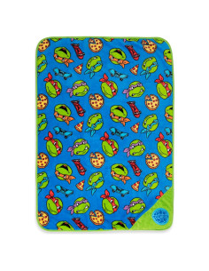 Manta Musical Tortugas Ninja Adolescentes 100% Poliester Azul